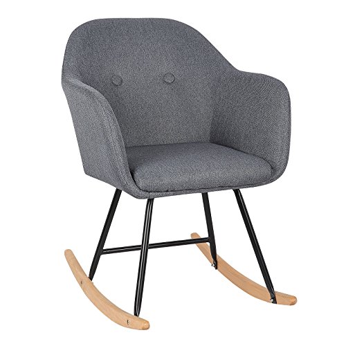 Woltu Rocking Chair Dark Grey Rocker Rel Buy Online In Belize At Desertcart