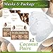 Dr. Entre's Exfoliating Foot Peel | 2 Pairs | Natural Exfoliant for Smooth Baby Soft Feet, Dry Dead Skin Treatment, Repair Rough Heels, Callus Remover Sock Booties (Coconut, 2 Pairs)