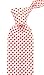 Scott Allan Collection Orange and White Ties for Men - Jacquard Woven checkered Necktie - Orange Wedding Ties for Groom