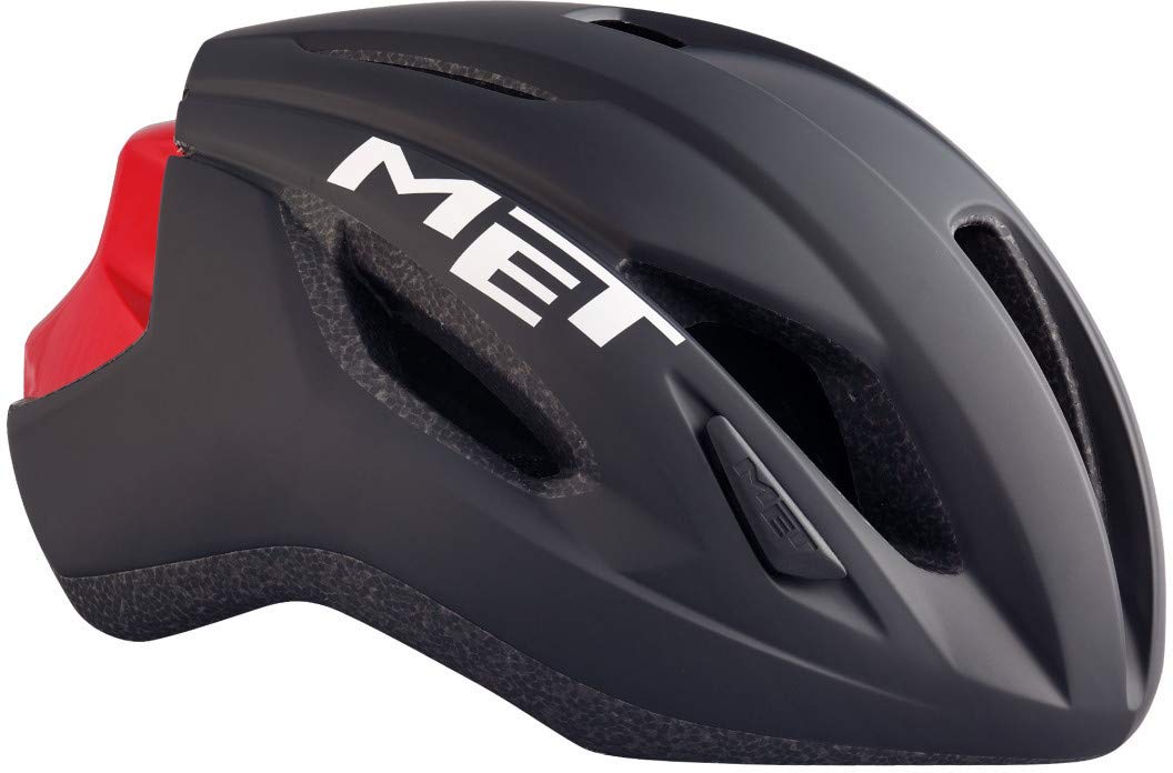 Met M3HM107M0NR1 Strale Cycle Helmet, Black/Red