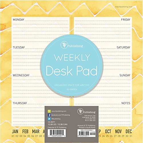 Citrus Weekly Desk Pad