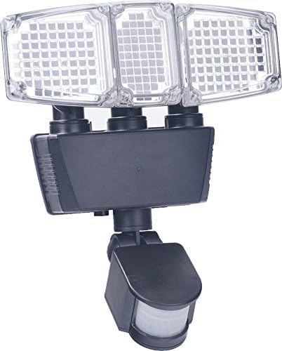 Solar Power Motion Sensor 182 LED and 180 Degree Triple Lamp Security Light