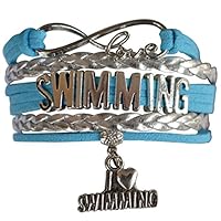 Infinity Collection Swim Bracelet- Girls Swimming Bracelet- Swim Jewelry for Swimmers