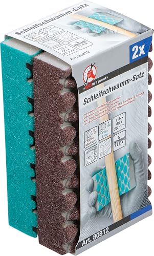 BGS DIY 80812 | Schleifschwamm-Satz | K 120, 180 | 2-TLG. 5