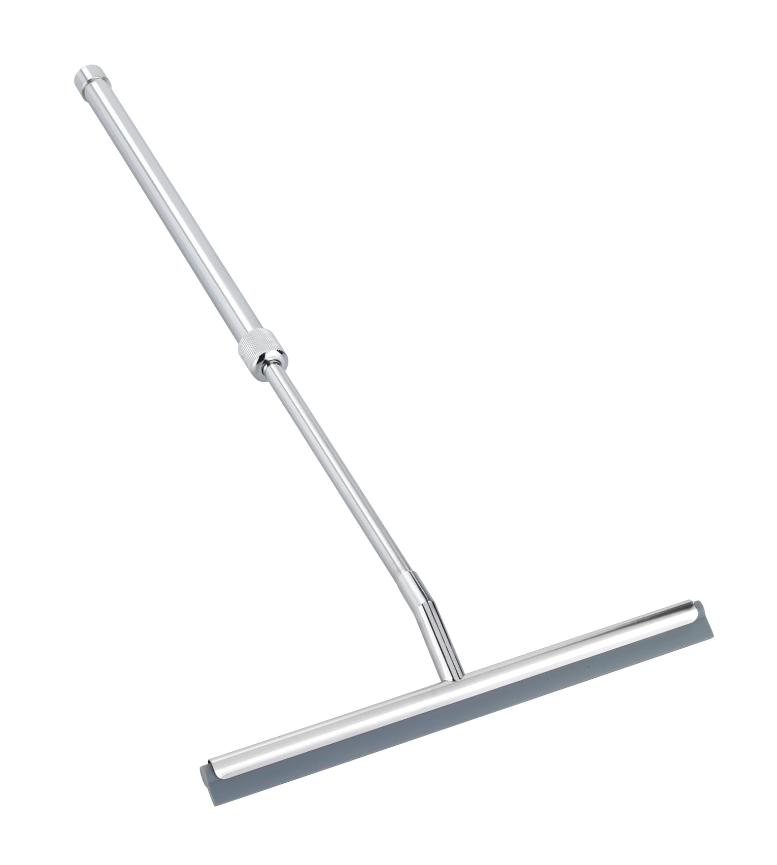 WENKO 21789100 Telescopic bathroom squeegee - for bath and shower, Stainless steel, 26 x 37-59 x 3 cm, Shiny