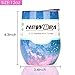 NEWBEA 2pcs Wine Tumbler with Lid, 12 Oz Double Wall Vacuum Insulated Stemless Glass, Stainless Steel Wine Cup for Wine, Coffee, Drinks, Champagne, Cocktails