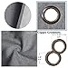 H.VERSAILTEX Linen Blackout Curtains 108 Inches Long for Bedroom/Living Room Thermal Insulated Grommet Curtain Drapes Primitive Textured Linen Burlap Effect Window Draperies 2 Panels - Heather Grey