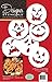 Designer Stencils Pumpkin Halloween Faces Cake Stencils, Beige/semi-transparent