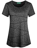 Kimmery Women’s Short Sleeve Yoga Tops Activewear Running Workout T-Shirt