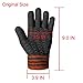 LETHMIK Mens Thick Unique Winter Knit Gloves with Warm Wool Lining Gray