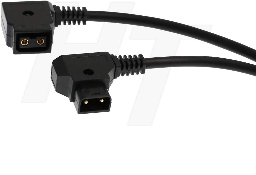 HangTon D-tap P-tap Male to Female Power Extension Cable for Anton Bauer V-mount Gold Mount Battery (1m) - Image 4