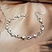 EleQueen 925 Sterling Silver CZ Love Heart of Ocean Titanic Inspired Tennis Bracelet, 7.1