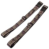 Bundle Monster Stylish Mixed Design 2pc Adjustable Snap Luggage Belt Strap Set