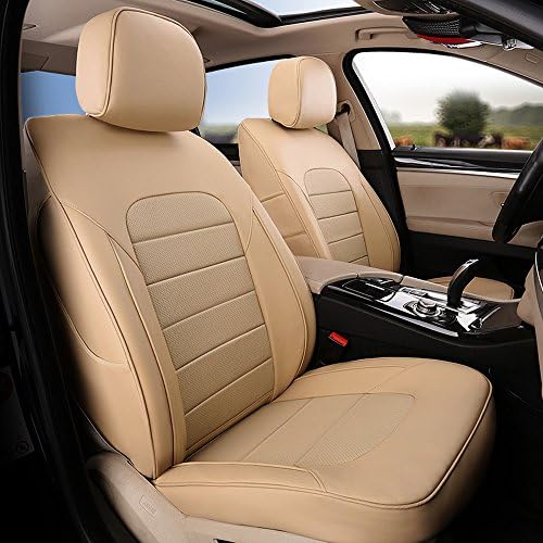 AutoDecorun Custom Fit Leatherette Front & Rear Seat Covers for Porsche