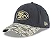 APMRUMGO New Era 39Thirty Hat San Francisco 49ers NFL 2016 Salute to Service Gray/Camo Cap (S/M) - S/M