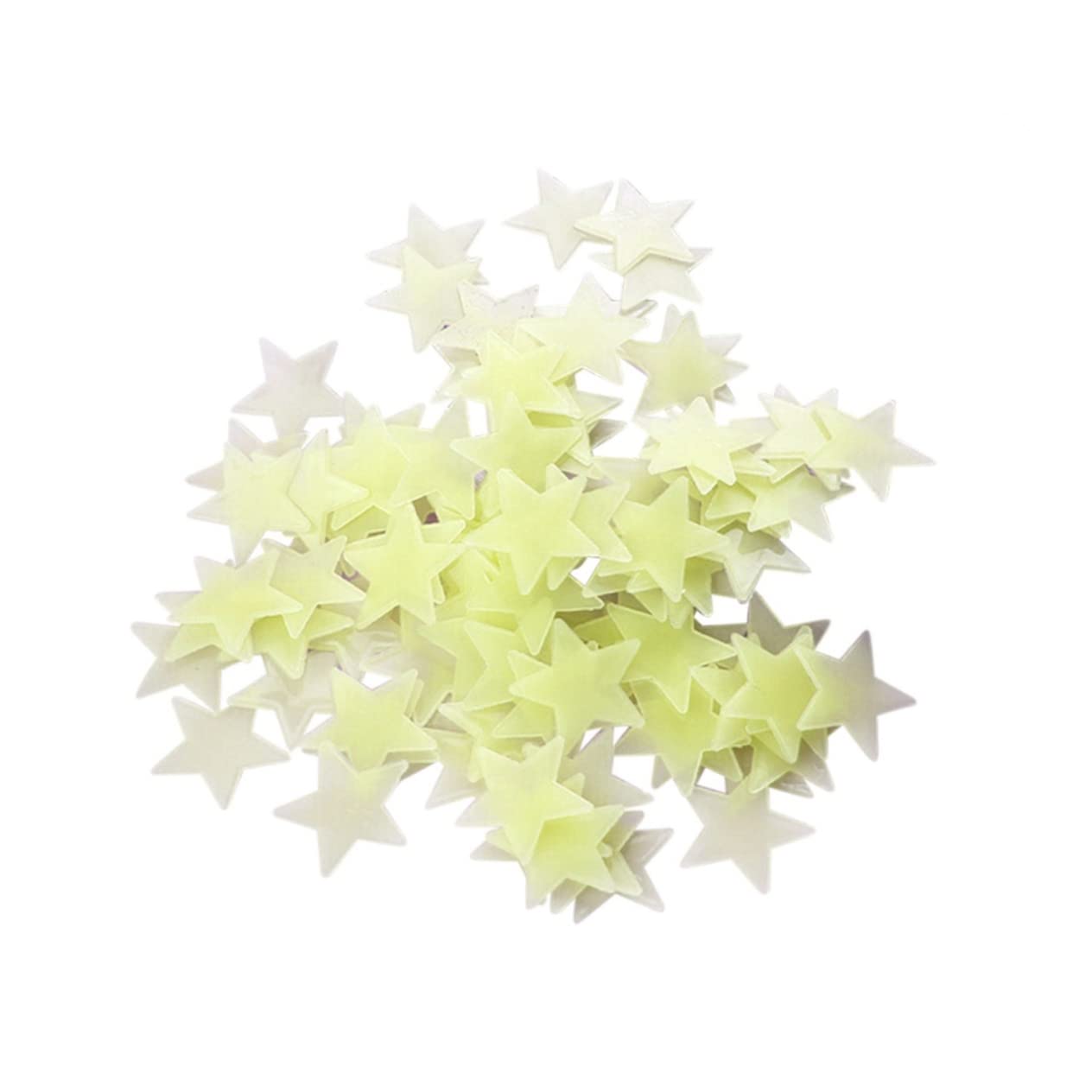 Beatifufu 100 Pcs Glowthe Wall Stickers Fluorescent Decals for Kids Bedrooms Ceilings Home Decor Green for Baby Girls and Boys