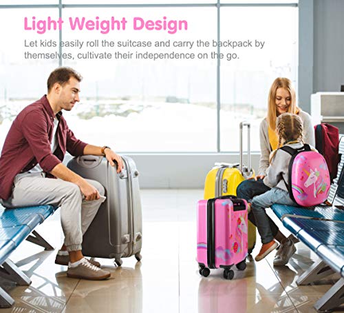 unicorn luggage for little girl