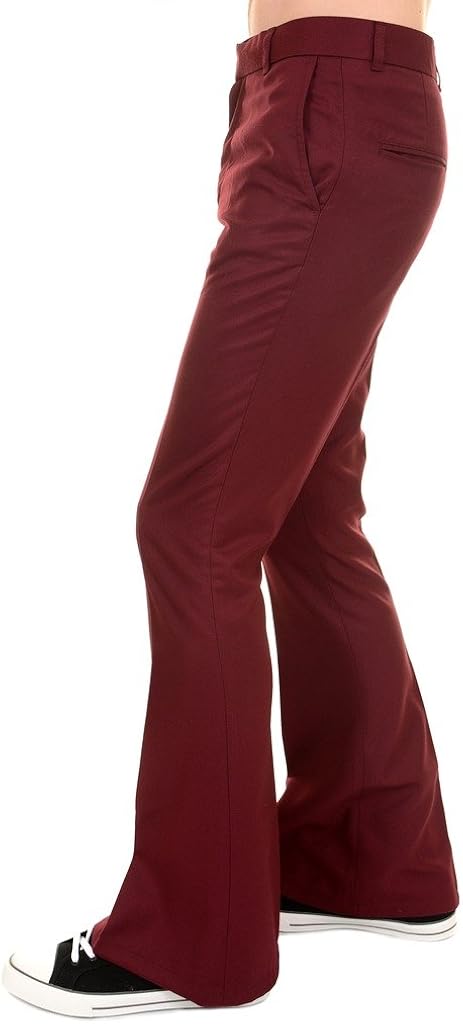 maroon bell bottoms
