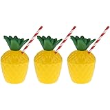 Sharplace Party Becher aus PVC + Edelstahl Obst Gabeln mit