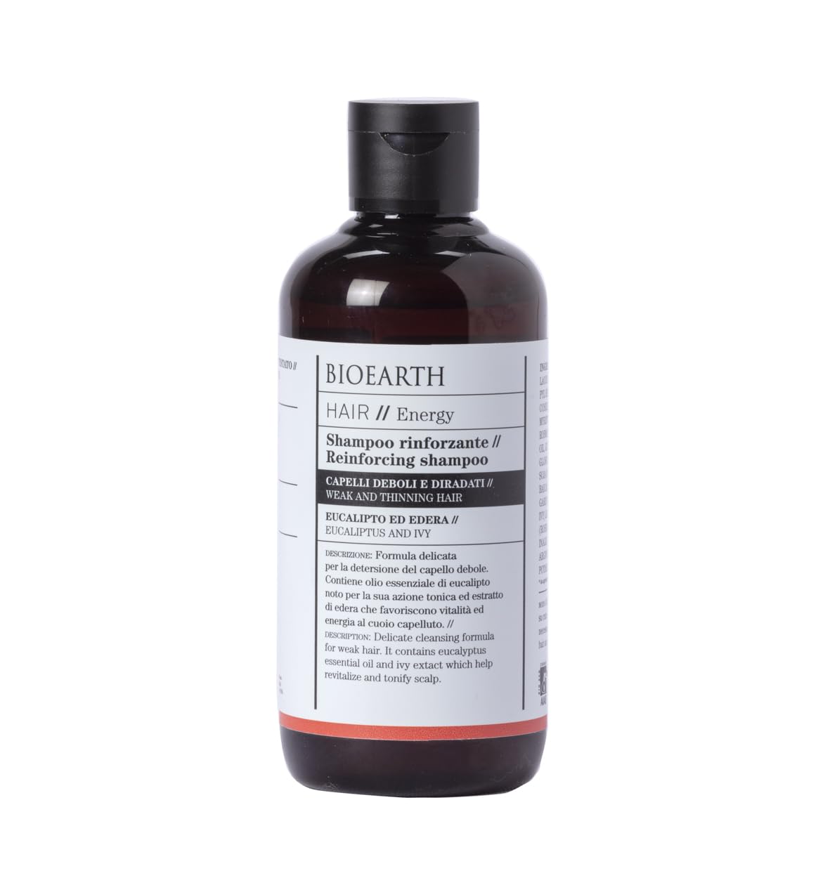 Bioearth Shampoo, 250 ML: Strengthening for Hair Weak and Thinned out with Eucalyptus and Rosemary Oil