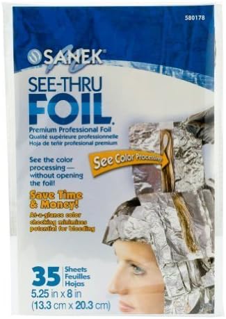 Graham Sanek See Thru Foil Hair Color Processing 35 Styling Highlighting Sheets by Graham Professional
