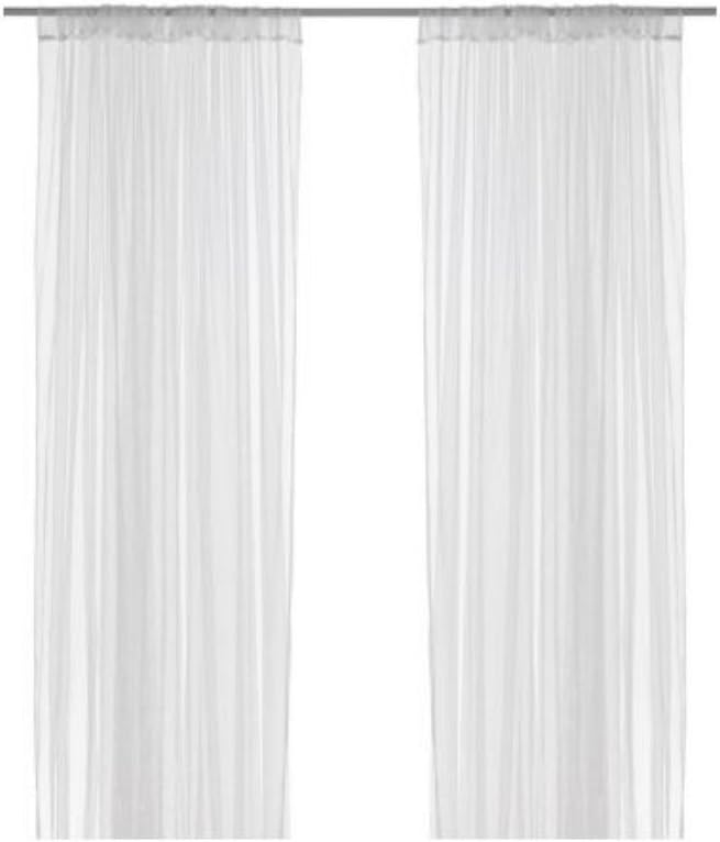 Amazon Com Ikea Lill Mesh Lace Curtains 8 Panels 4 Pairs 110