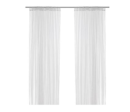 Ikea Lill Sheer Curtains 8 Panels 98 X 110 4 Curtain Pairs White