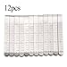 KINGSO 12 Pcs 3'' Stainless Steel Ruler Hemming Clips Measure Clip Hemmer No Pin Hem Clip Marking Ruler Guides Inch Silver
