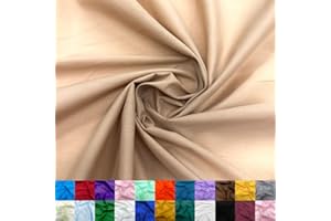 Ice Fabrics Cotton Polyester Broadcloth Fabric by The Yard - 60" Wide Soft & Breathable Fabric for Sewing - Broadcloth Fabric by The Yard for Apparel, Bedding, Curtains - Dark Taupe - 2 Yards