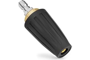 SEFREAM Pressure Washer Tips Turbo Nozzle - 4000PSL Max Rotating 360° Pressure Washer Turbo Nozzle 4.0 GPM 4.0 Orifice With 1/4'' Quick Connect for Cleaning Garden Car Brick, Concrete, and Vinyl Surfaces