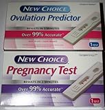 Pregnancy Test & Ovulation Predictor Kit- Over 99% Accurate - Compared to EPT & Clearblue - Results in 2 Minutes - Easy to Use & Clear Results (2 Pack)