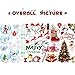 Christmas Window Sticker Holiday Decorative No Glue Christmas Window Clings with Snowflake Snowman Santa Claus Merry Christmas Sign for Kids 17.7-inch by 32.7-inch (45×83CM)