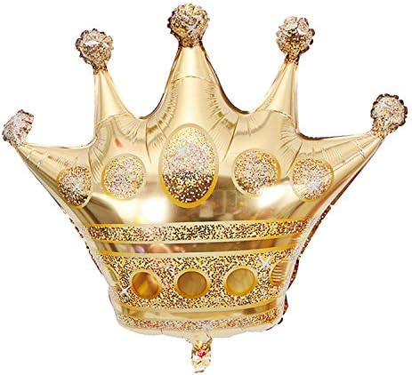 Large Gold Crown Aluminum Film Balloon Baby 100 Days Birthday Party Decoration Balloon Wedding Party Background Decorations Gold