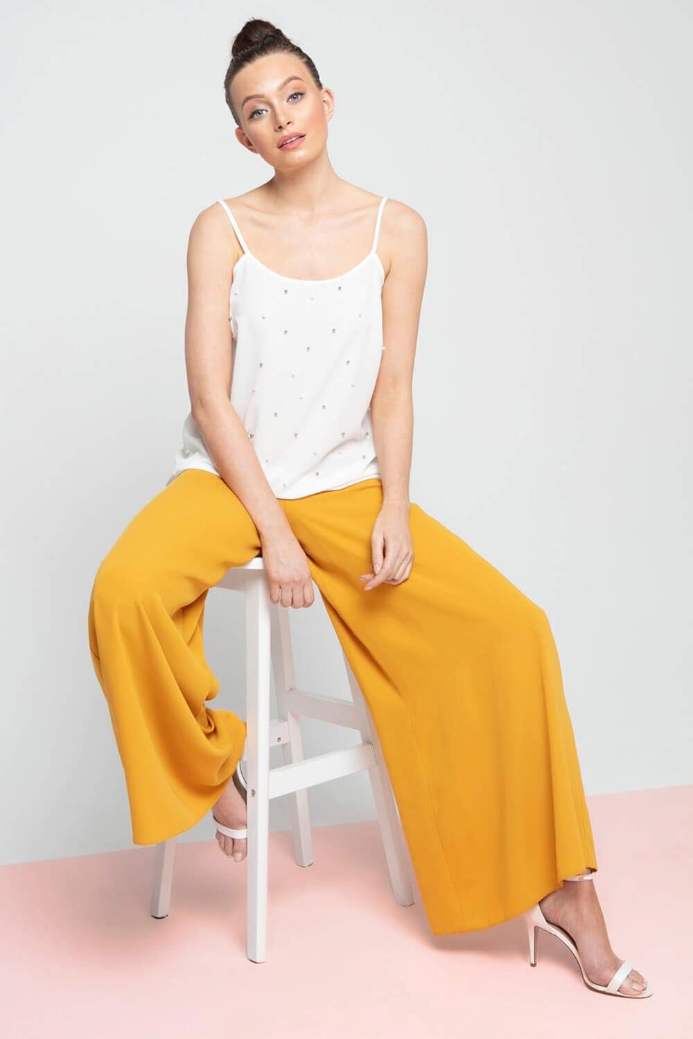 roman originals wide leg trousers