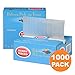 1000 Interfolded Food and Deli Dry Wrap Wax Paper Sheets with Dispenser Box, Bakery Pick Up Tissues, 6 x 10.75 Inch [2x500 Pack]