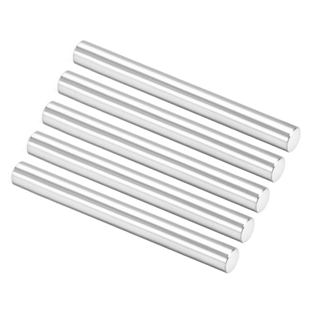 Unifizz 5Pcs 6 x 60mm Dowel Pin 304 Stainless Steel Shelf Pegs Support Shelves Silver Tone