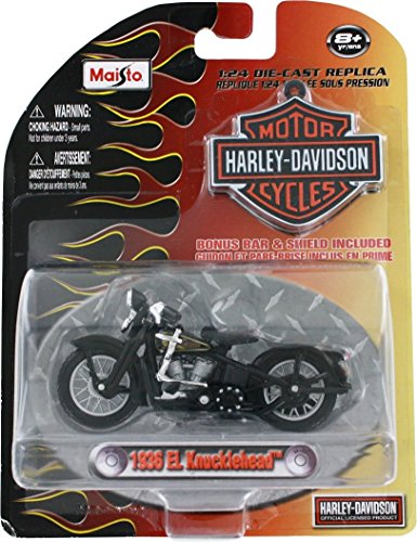 1936 EL Knucklehead Harley Davidson 1/24 scale bike