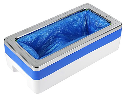 Automatic Shoe Cover Dispenser with 200pcs Disposable Plastic Boot &Shoe Cover by HCW