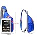 Lecxci Outdoor Chest Sling Bag Lightweight Waterproof Backpack for Unisex/Man/Women(S,Blue)