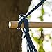 CCTRO Hanging Rope Hammock Chair Swing Seat, Large Brazilian Hammock Net Chair Porch Chair for Yard, Bedroom, Patio, Porch, Indoor, Outdoor - 2 Seat Cushions Included