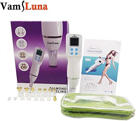 Diamond Dermabrasion Skin Peeling Machine For Blackhead Vacuum Suction, Acne Removal Facial, Pore Cleansing With 14 Tips