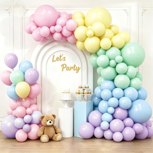Pastel Rainbow Balloons