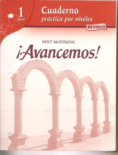 ¡Avancemos!: Cuaderno: Practica por niveles Workbook Teacher's Edition Level 1 (Spanish Edition) - //coolthings.us