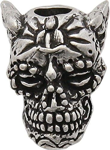 Schmuckatelli Company AP Aquilo Sugar Skull Pewter Bead
