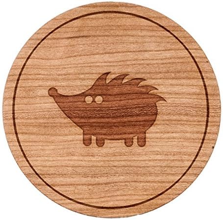 WOODEN ACCESSORIES COMPANY Wooden Refrigerator Magnets With $(t)s Engraving - 2" Round Refrigerator Magnets - Handmade Wood Dishwasher Magnet In The USA