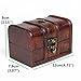 Small Size Vintage Wood Lock Jewelry Storage Box Necklace Treasure Storage Organizer Holder