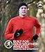 Tough Outdoors Running Mitten Gloves with Touch Screen - Winter Glove Liners with Convertible Mittens Cover for Texting