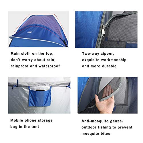 Angelzelt Pop Up Zelt Wasserdicht Uv Schutz Ultraleicht Kleines Packmaß Winddicht Kuppelzelt Leichtes Winterangeln Für… – Bild 6