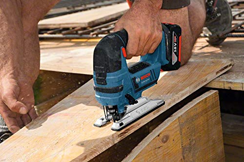 Bosch Professional 06015A6103 GST 18 V-LI B Akku-Stichsäge, 2 x 5, 0 Ah Akku, Schnellladegerät, 3x Stichsägeblatt, L… – Bild 7