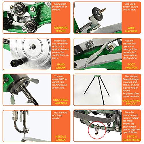 ColouredPeas The New (8 Bearings) Cobbler Machine,Shoe Repair Hand